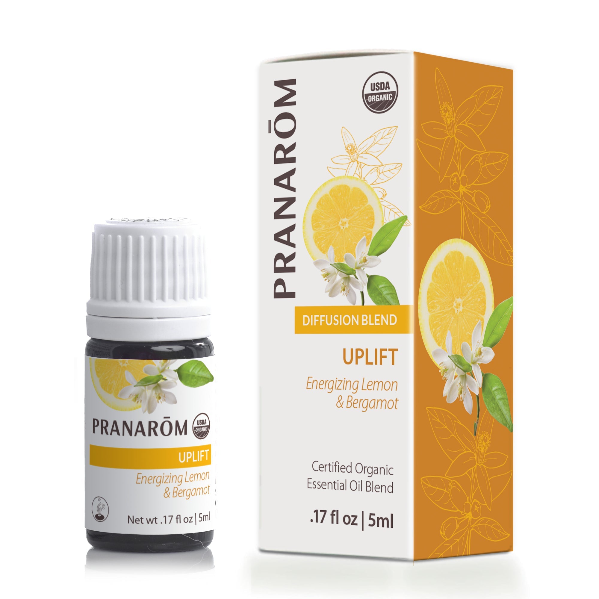 Uplift Essential Oil Diffusion Blend - Organic | Pranarôm