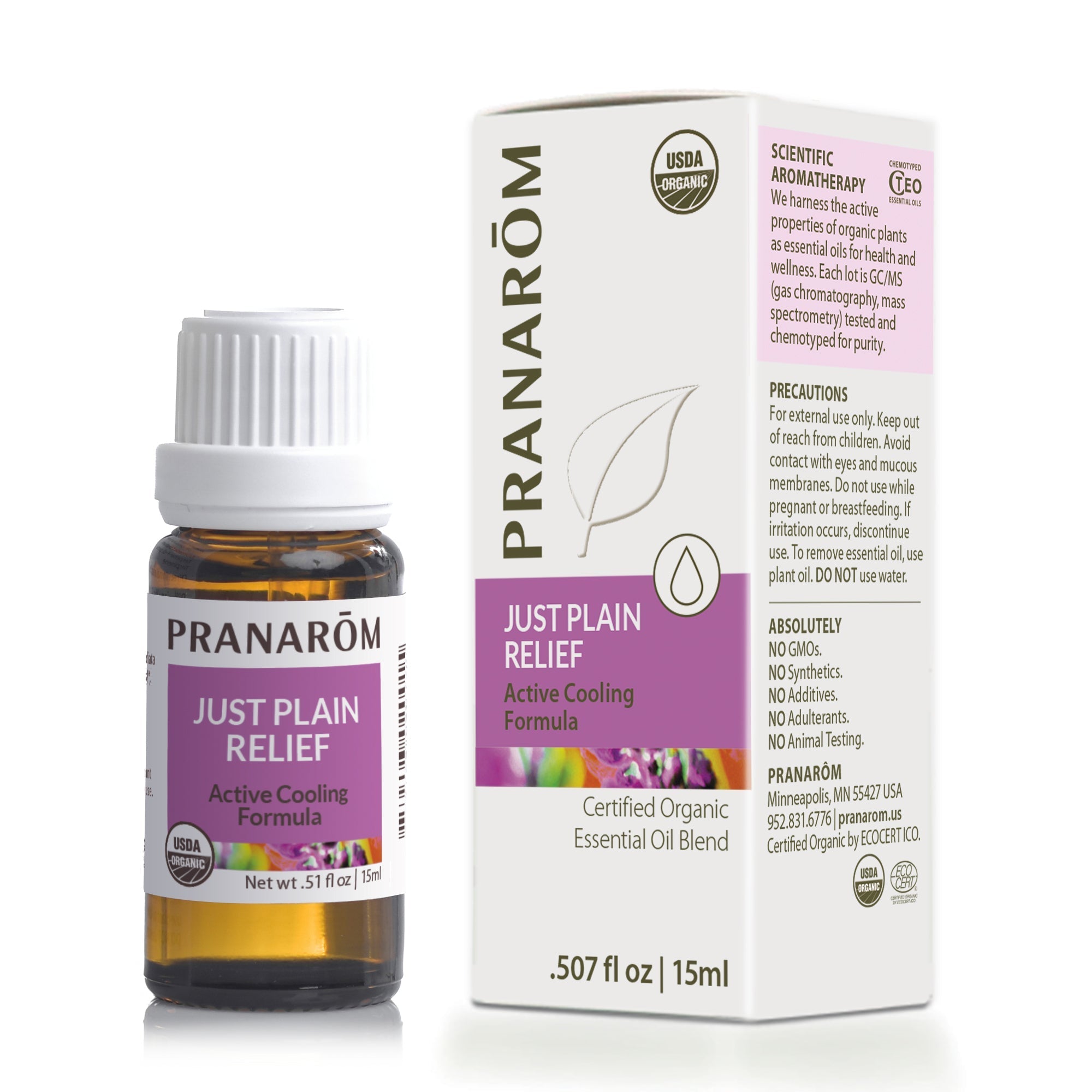 Just Plain Relief Essential Oil Wellness Blend - Organic