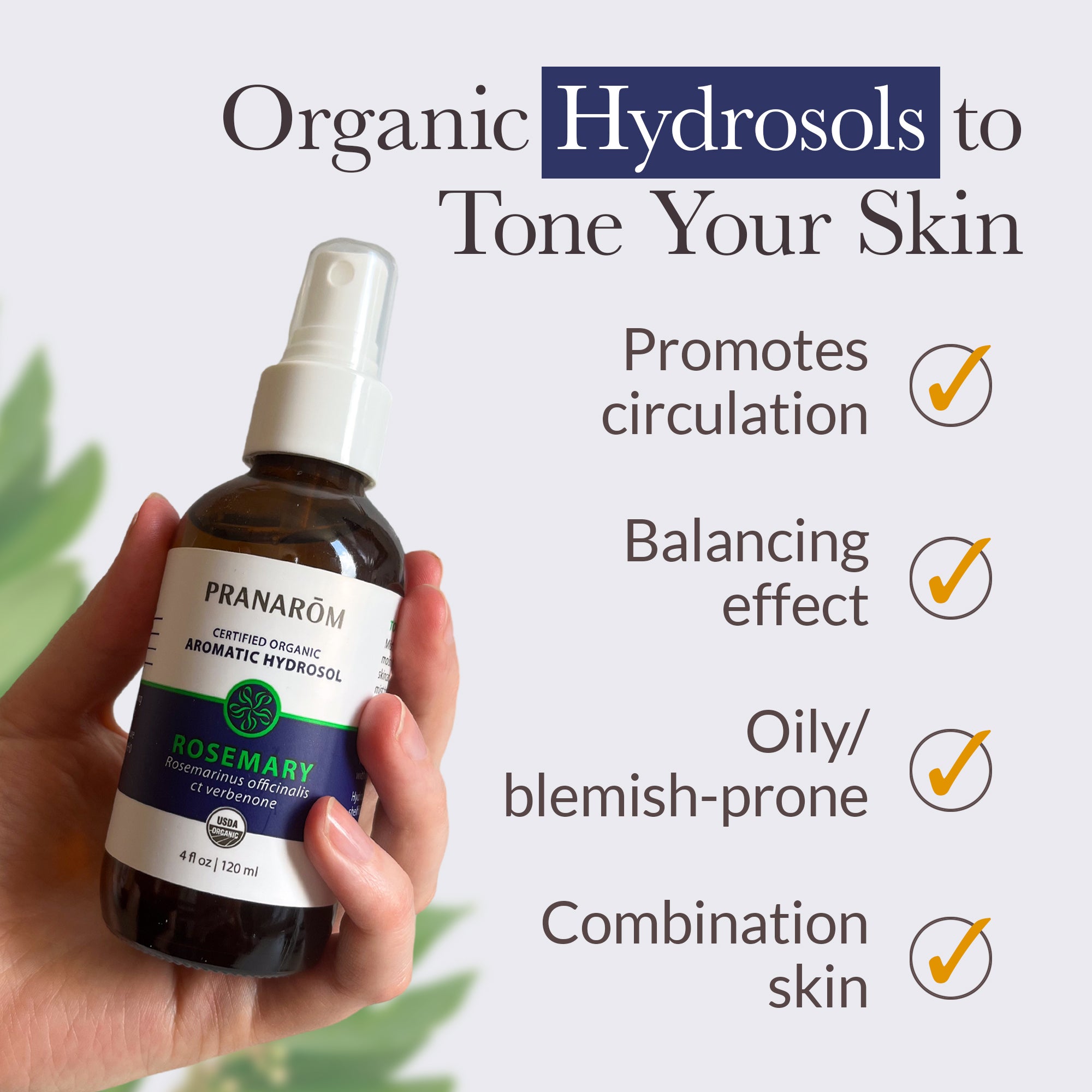 Rosemary Hydrosol - Organic | Pranarôm
