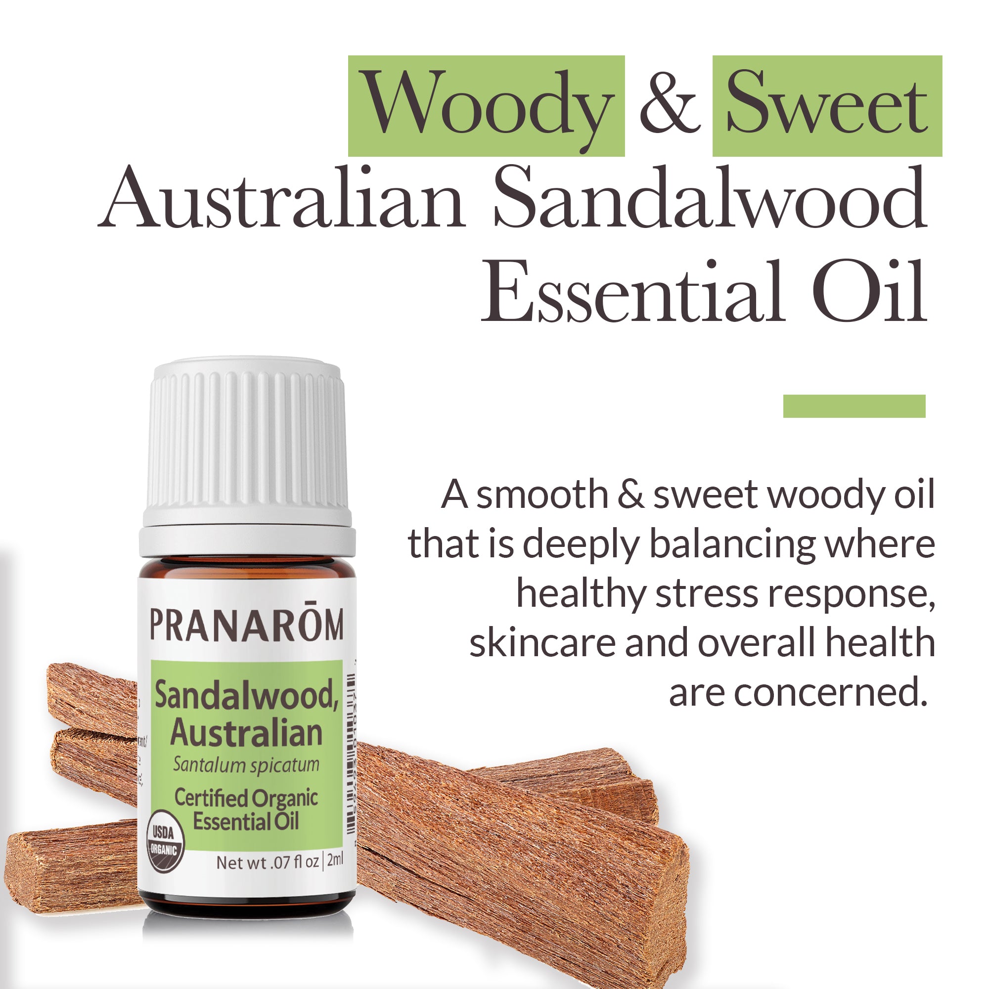 Sandalwood, Australian Essential Oil - Organic | Pranarôm