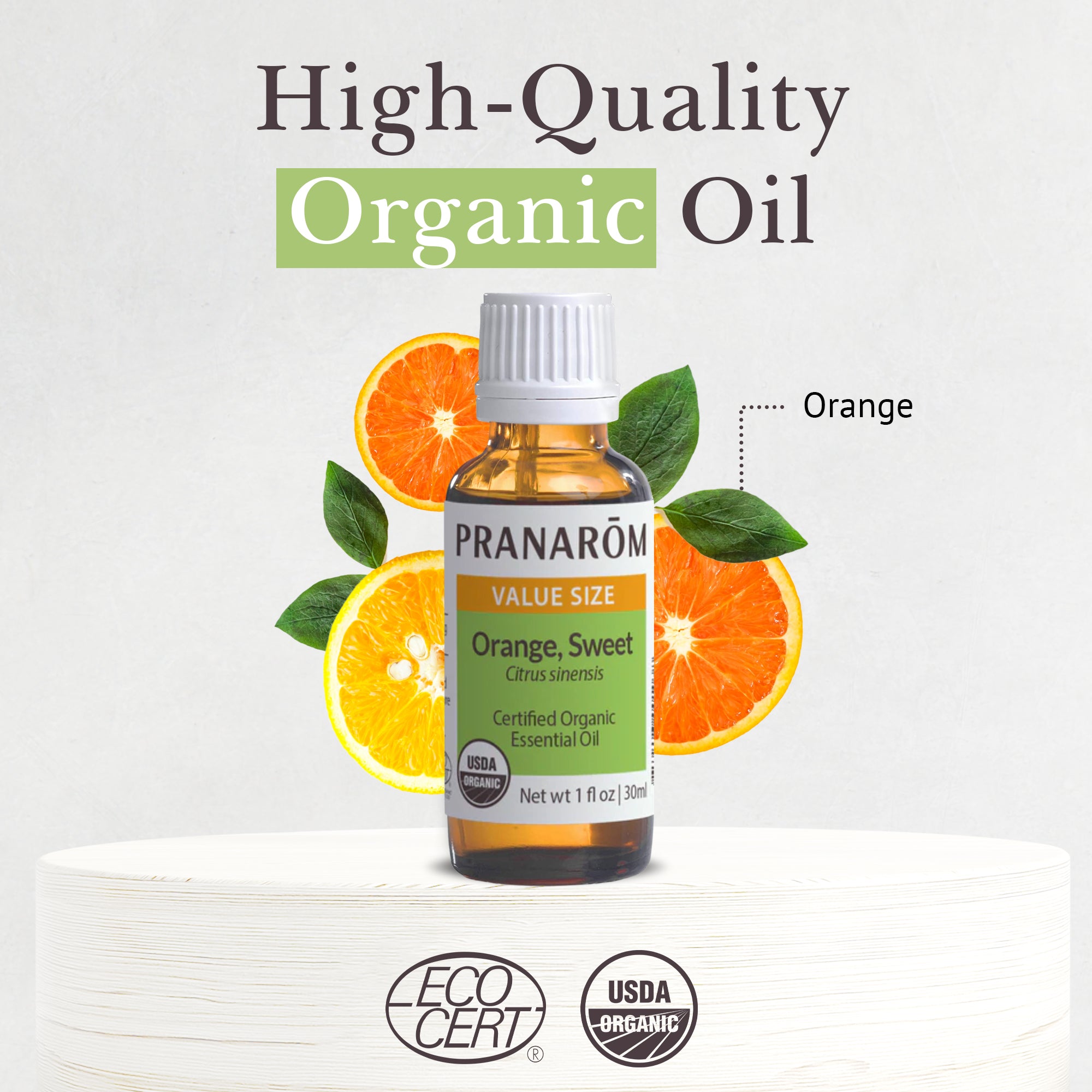 Orange, Sweet Essential Oil - Bio | Pranarôm