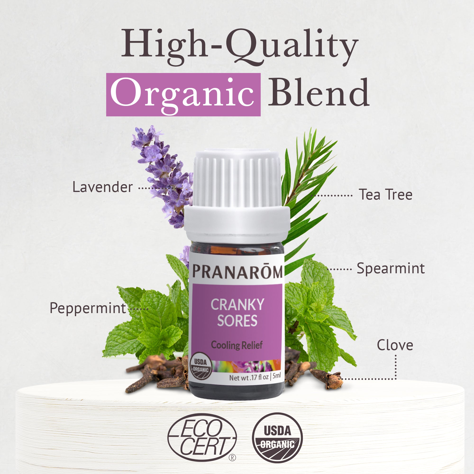 Cranky Sores Essential Oil Wellness Blend - Organic | Pranarôm