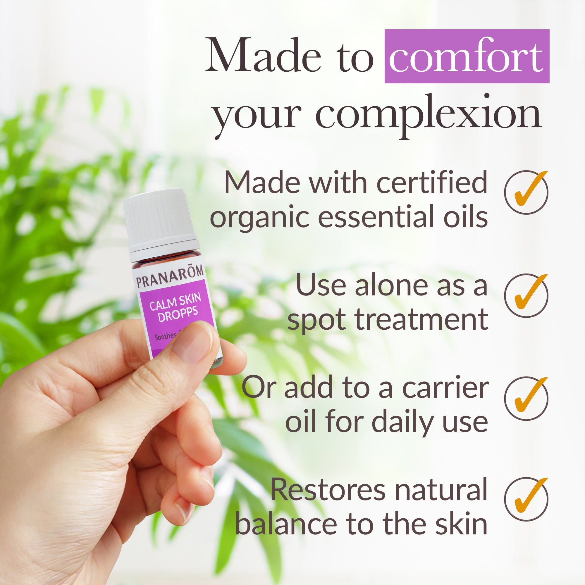 BM Pure Skin スキンケアデバイス Calm Skin Dropps Essential Oil Wellness Blend - Bio | Pranarôm