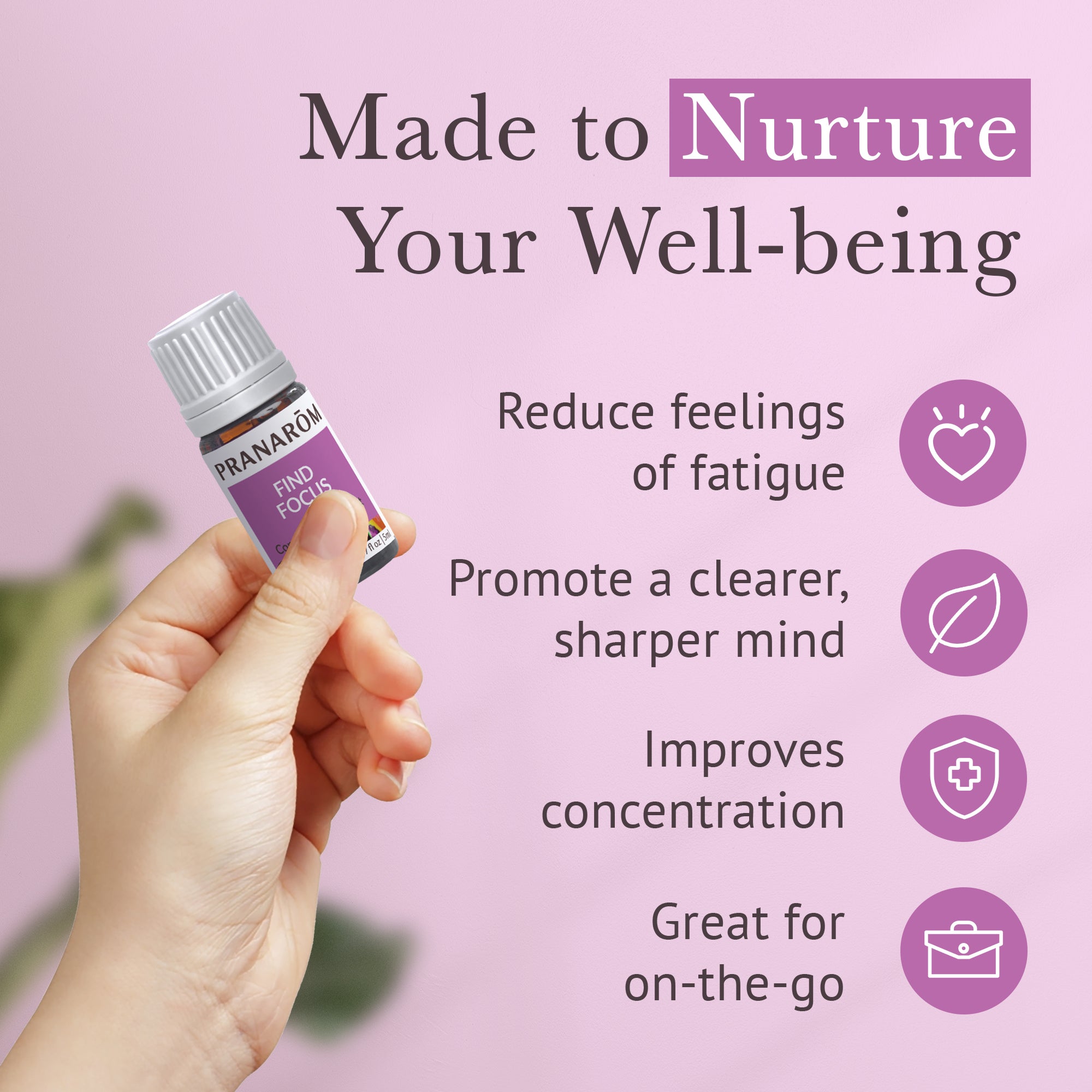 Find Focus Essential Oil Wellness Blend - Organic | Pranarôm