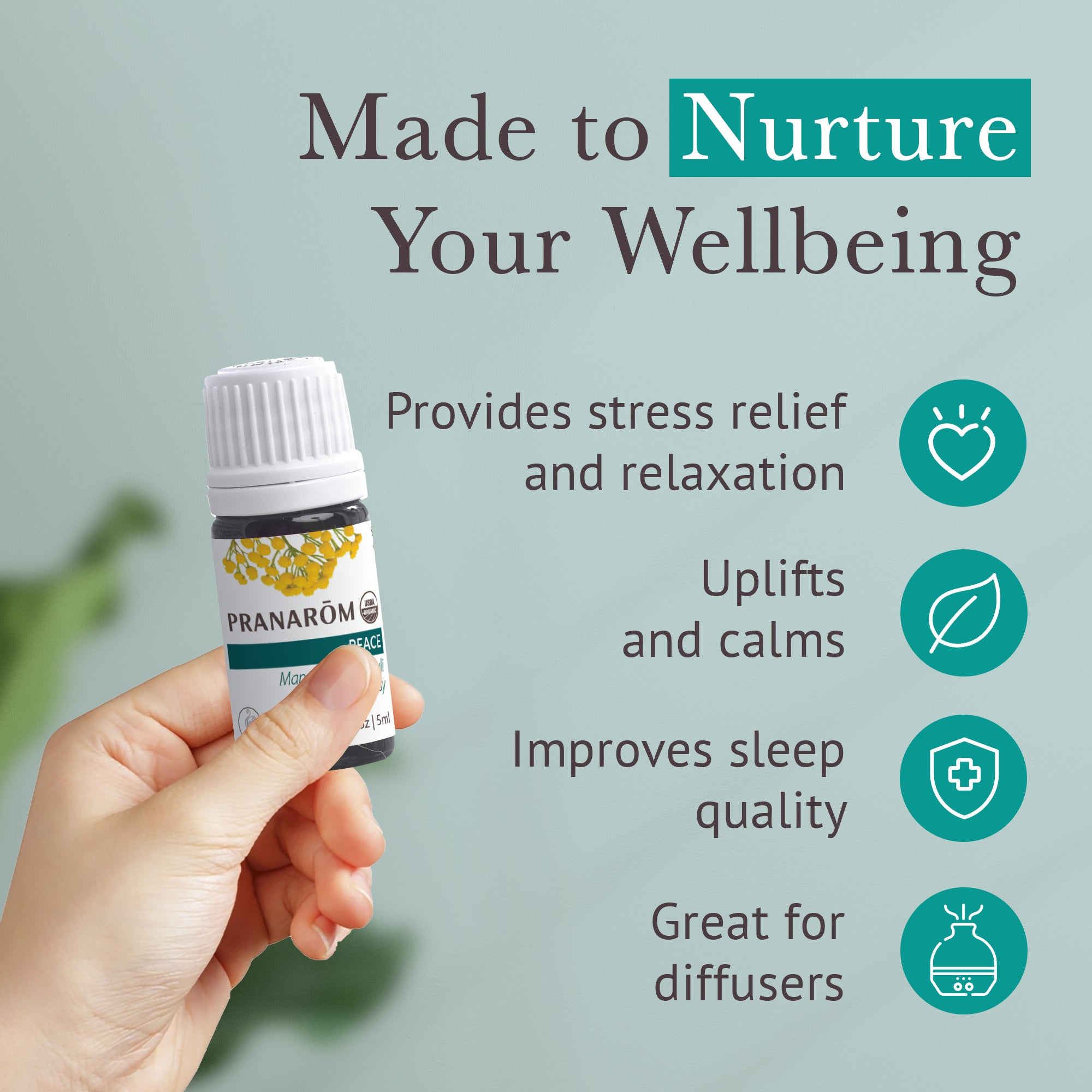 Peace Essential Oil Diffusion Blend - Organic | Pranarôm