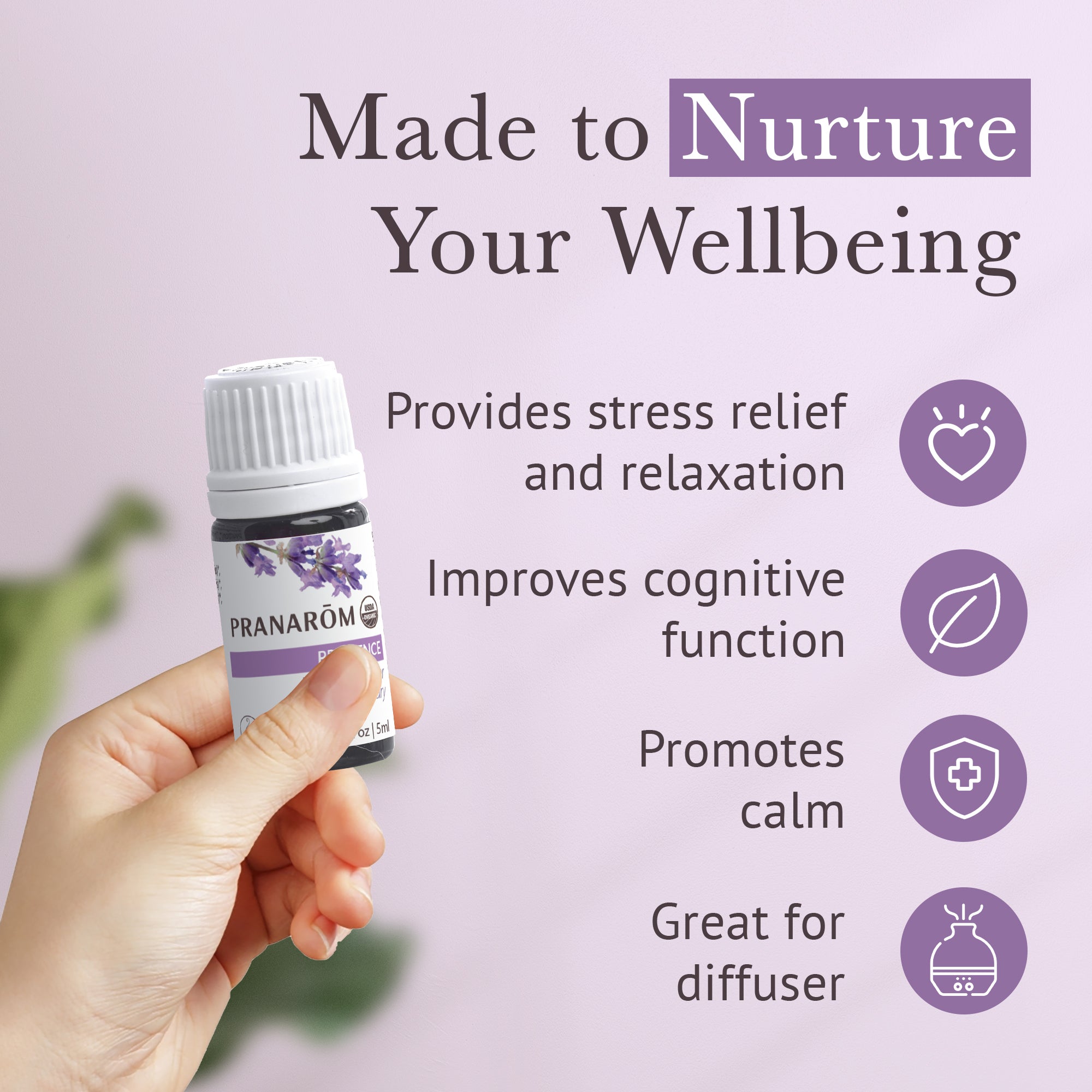 Provence Essential Oil Diffusion Blend - Organic | Pranarôm