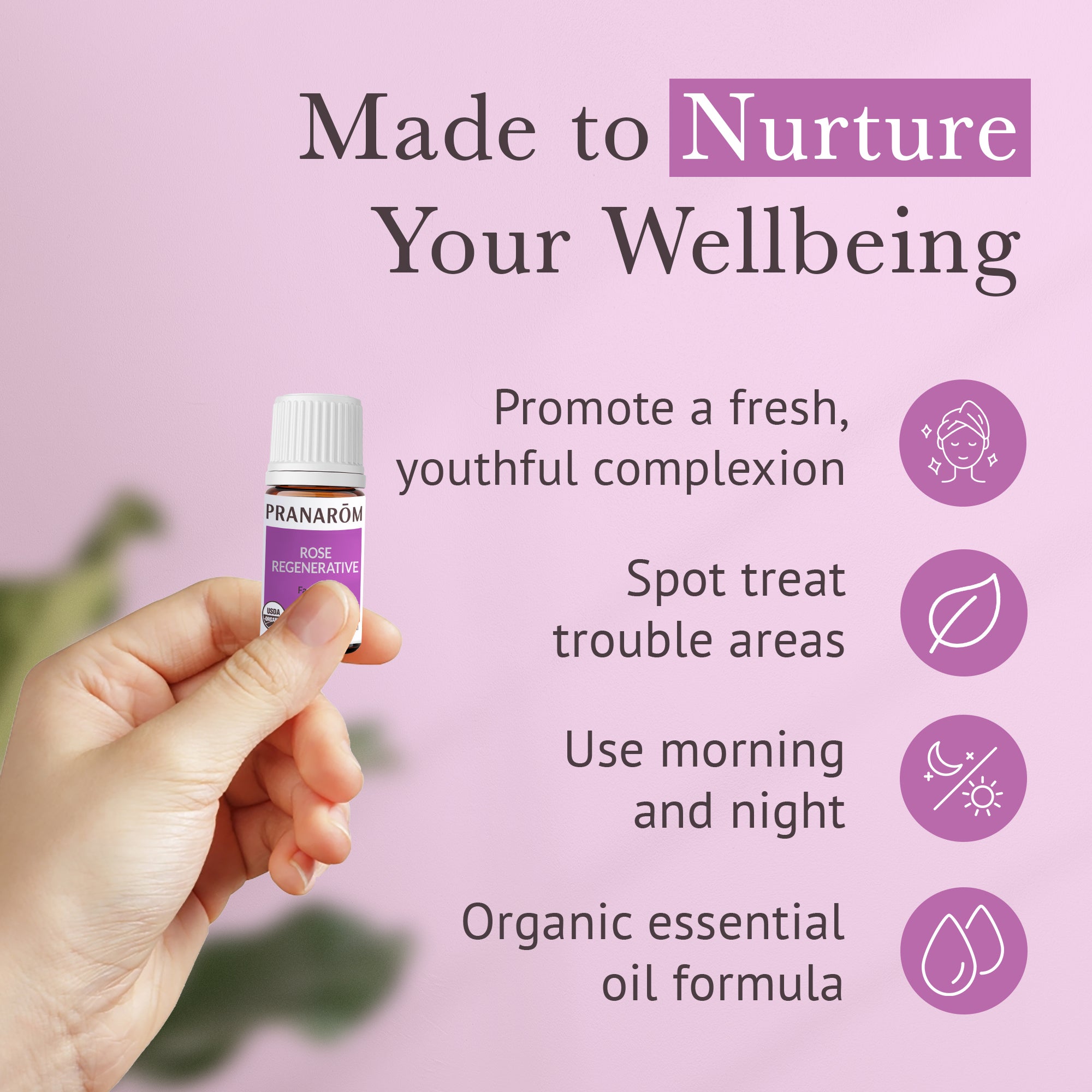 Rose Regenerative Facial Oil Essential Oil Wellness Blend