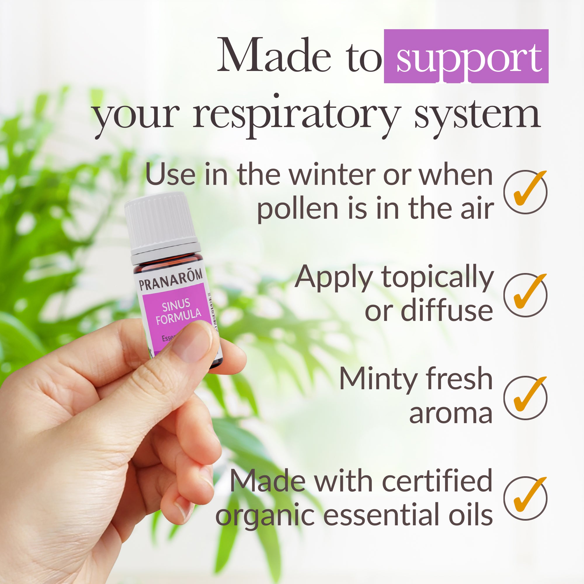 Sinus Formula Essential Oil Wellness Blend - Bio | Pranarôm