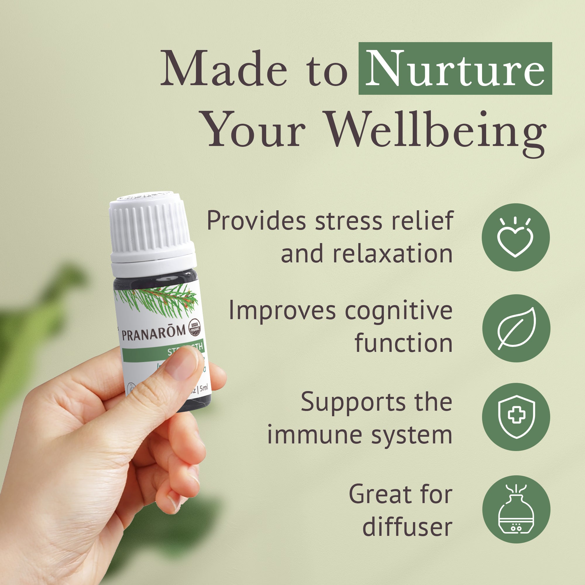 Strength Essential Oil Diffusion Blend - Organic | Pranarôm