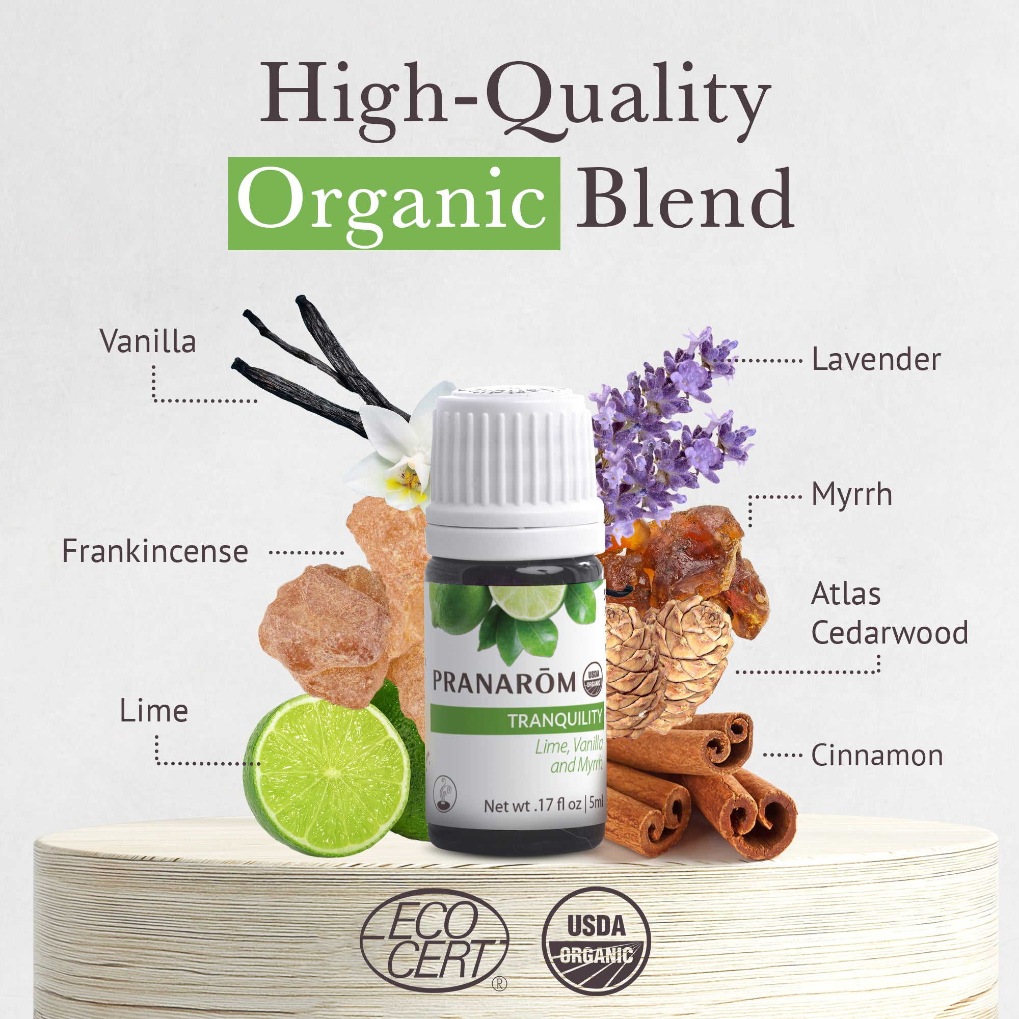 Tranquility Essential Oil Diffusion Blend - Organic | Pranarôm