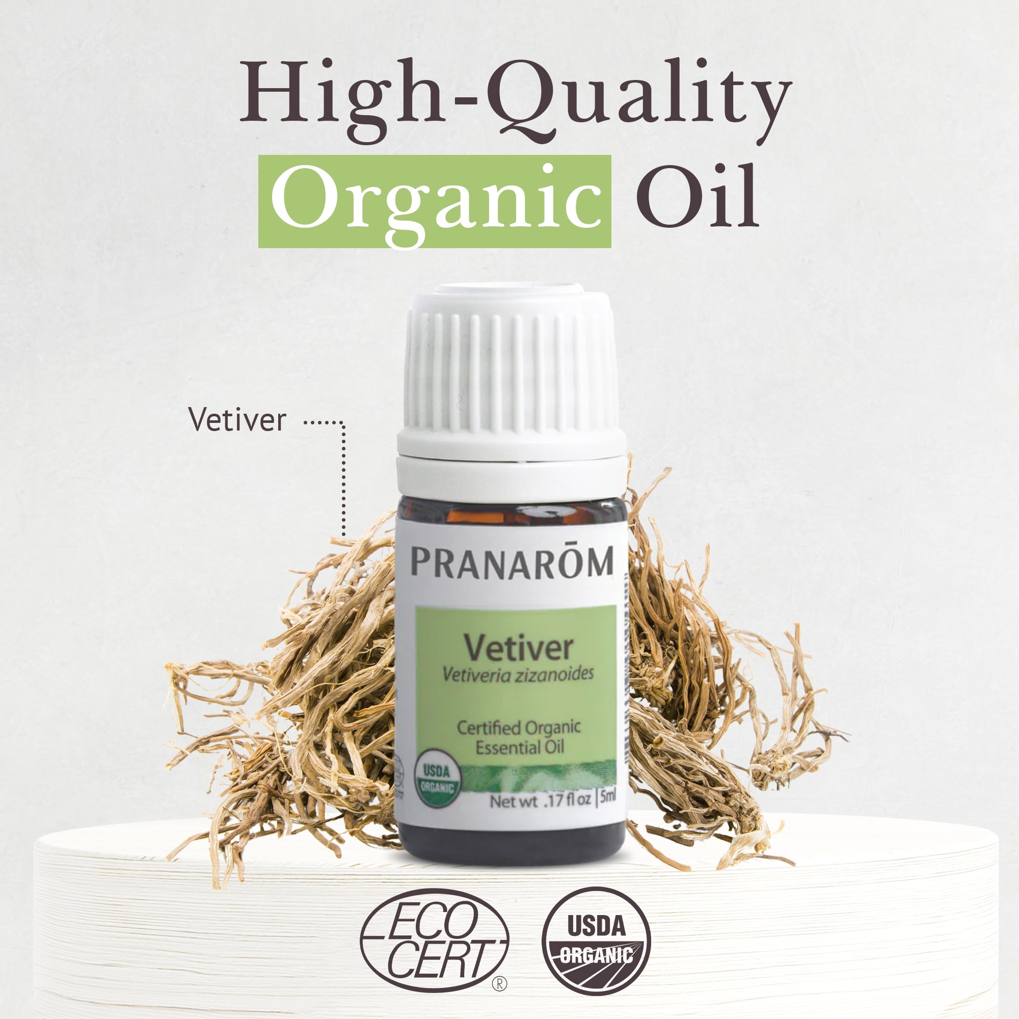 Vetiver Essential Oil - Bio | Pranarôm