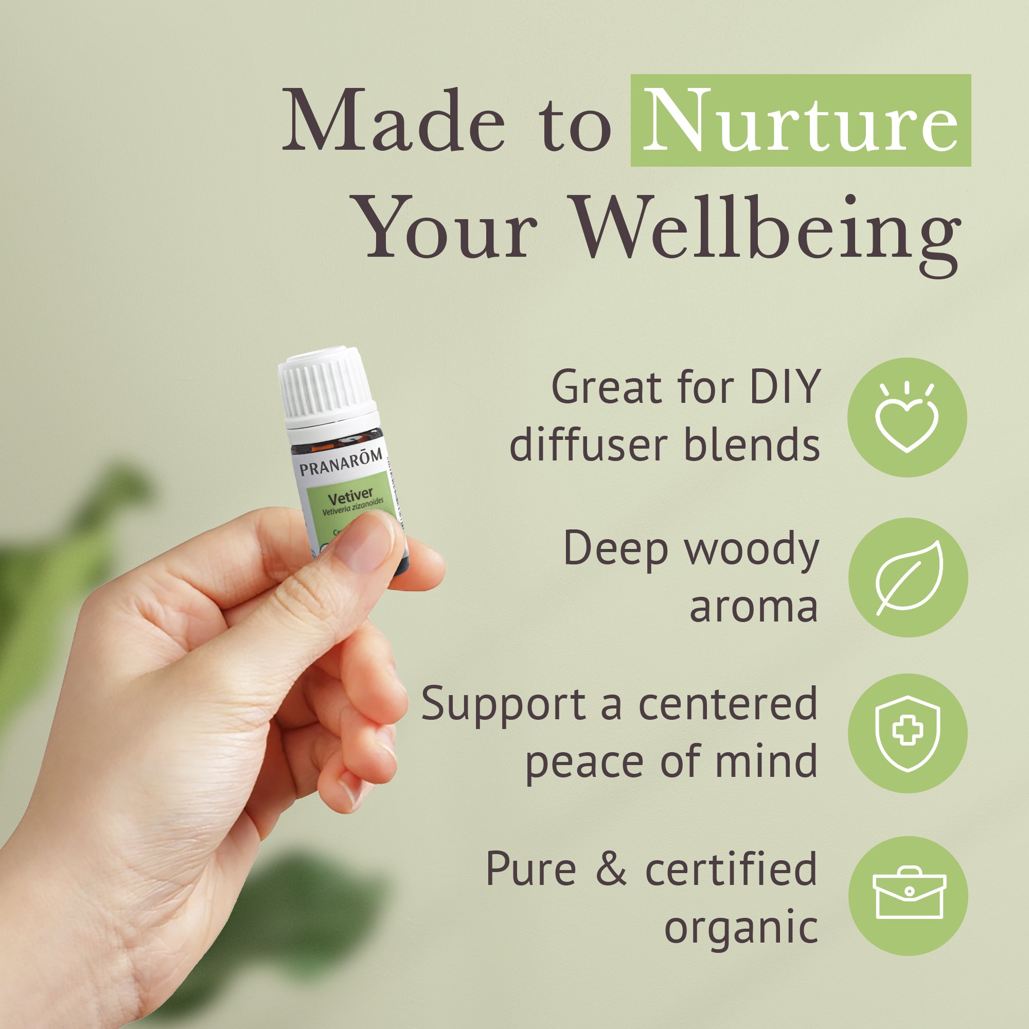 Vetiver Essential Oil - Bio | Pranarôm