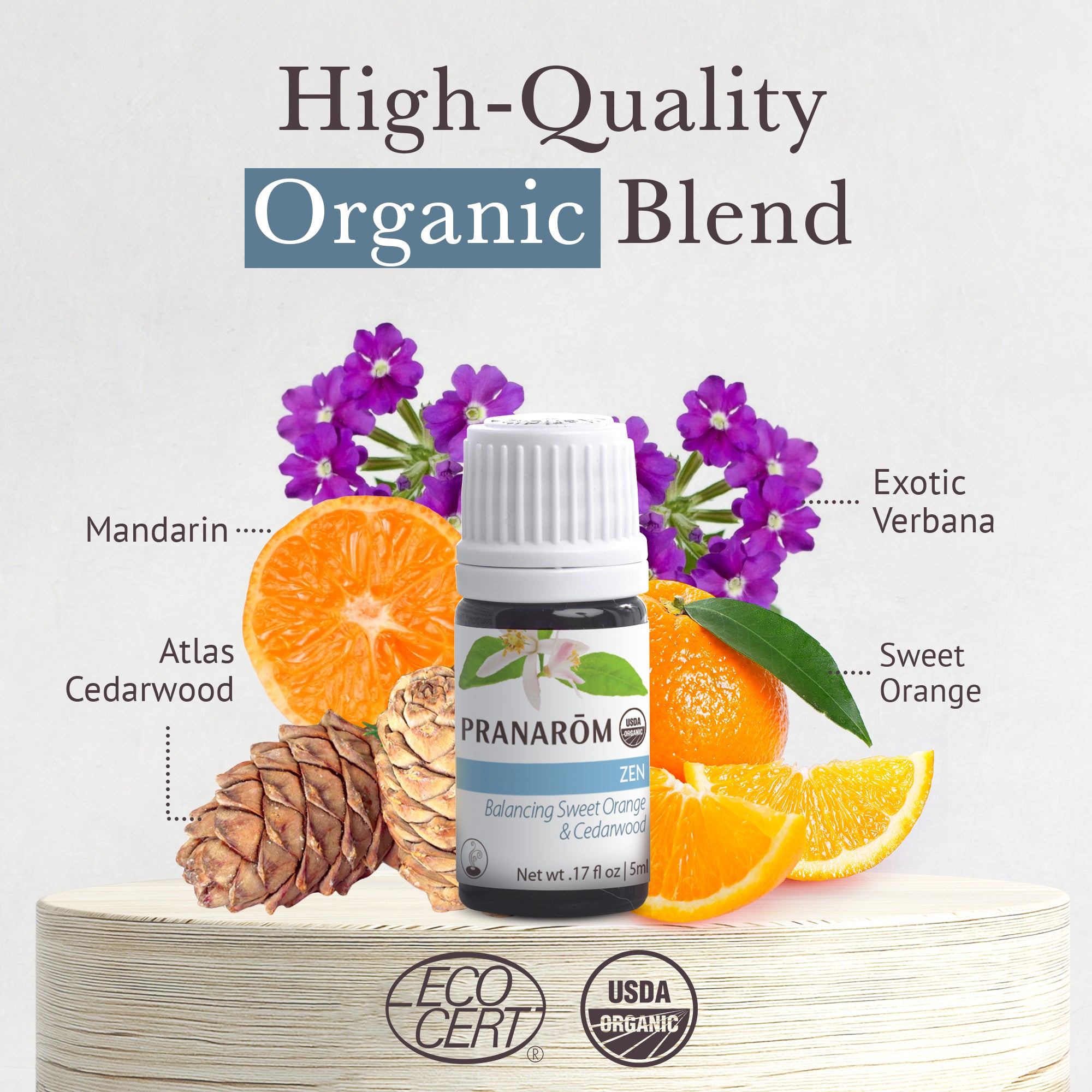 Zen Essential Oil Diffusion Blend - Organic | Pranarôm