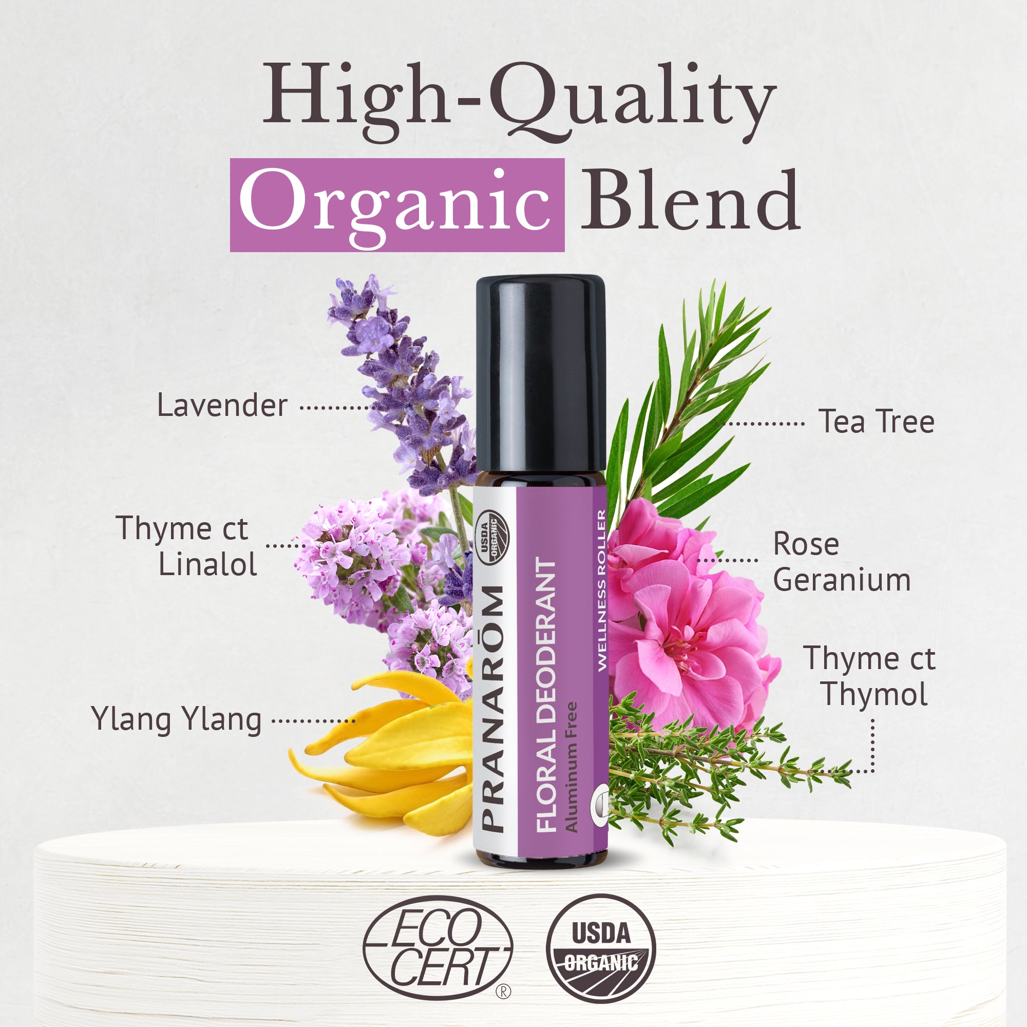 Floral Deodorant Roller - Organic | Pranarôm
