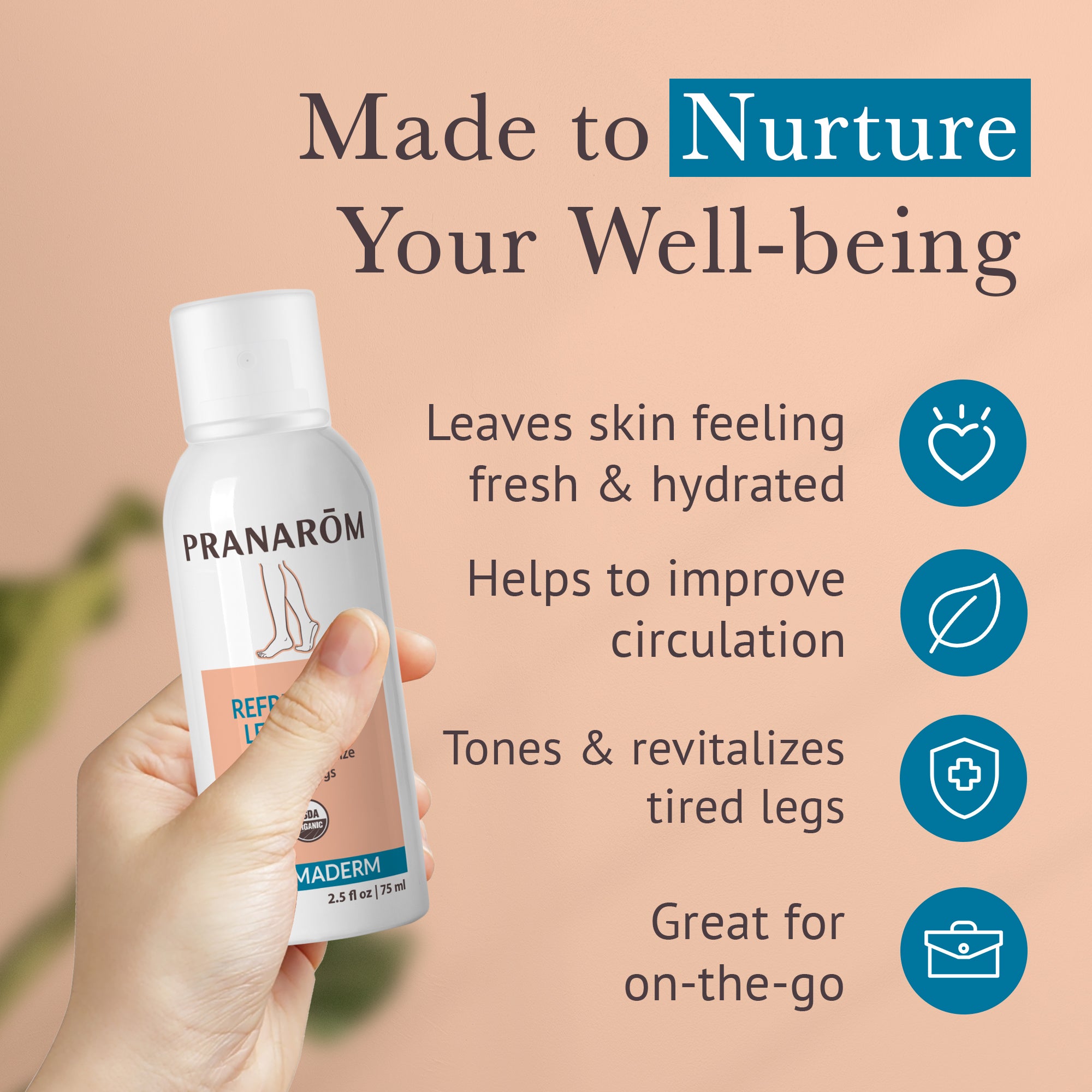 Aromaderm Refreshing Leg Spray | Pranarôm