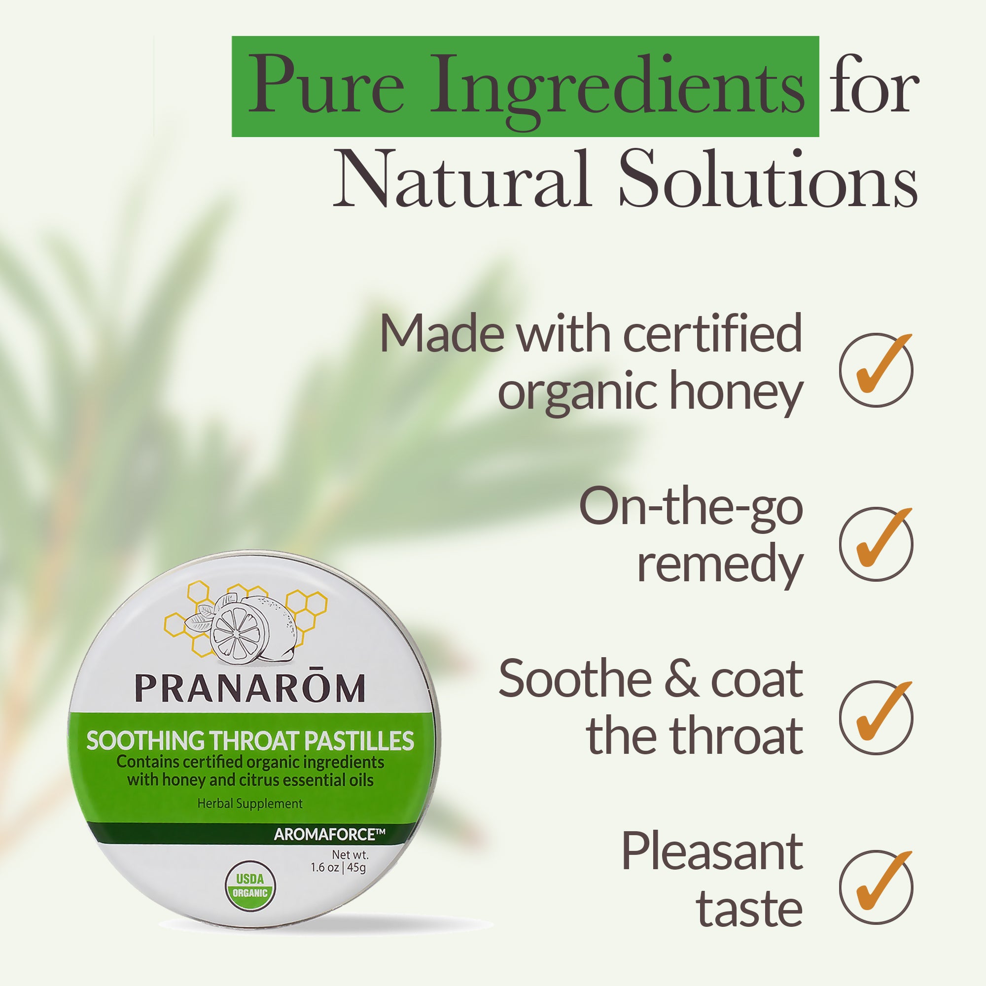 Aromaforce Soothing Throat Pastilles | Pranarôm