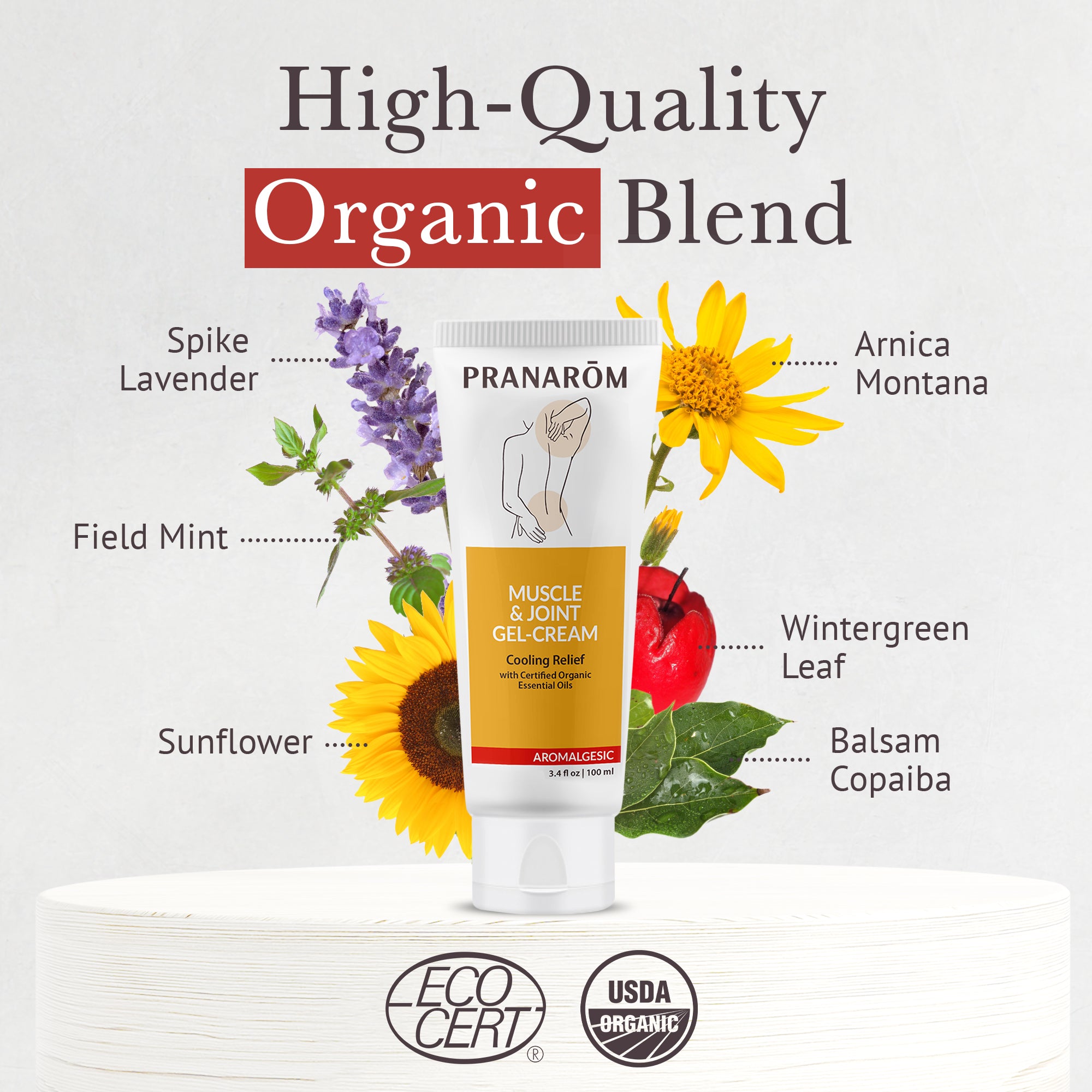 プルソワン　リモアジェルクリームGEL CREAM Aromalgesic Muscle & Joint Gel-Cream - Bio | Pranarôm