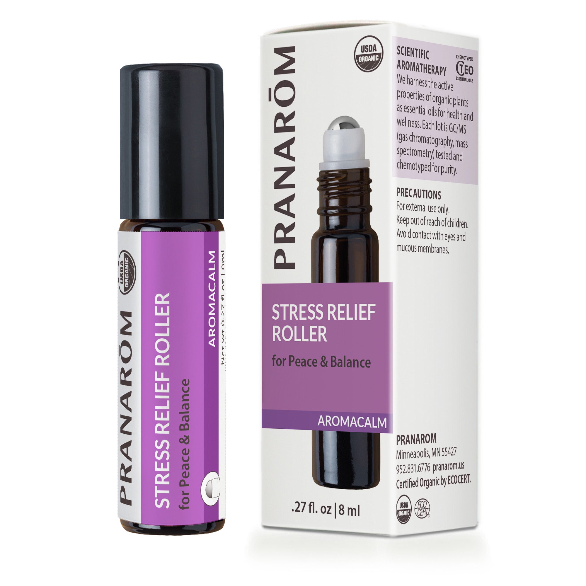 Aromacalm Stress Relief Roll-On - Organic