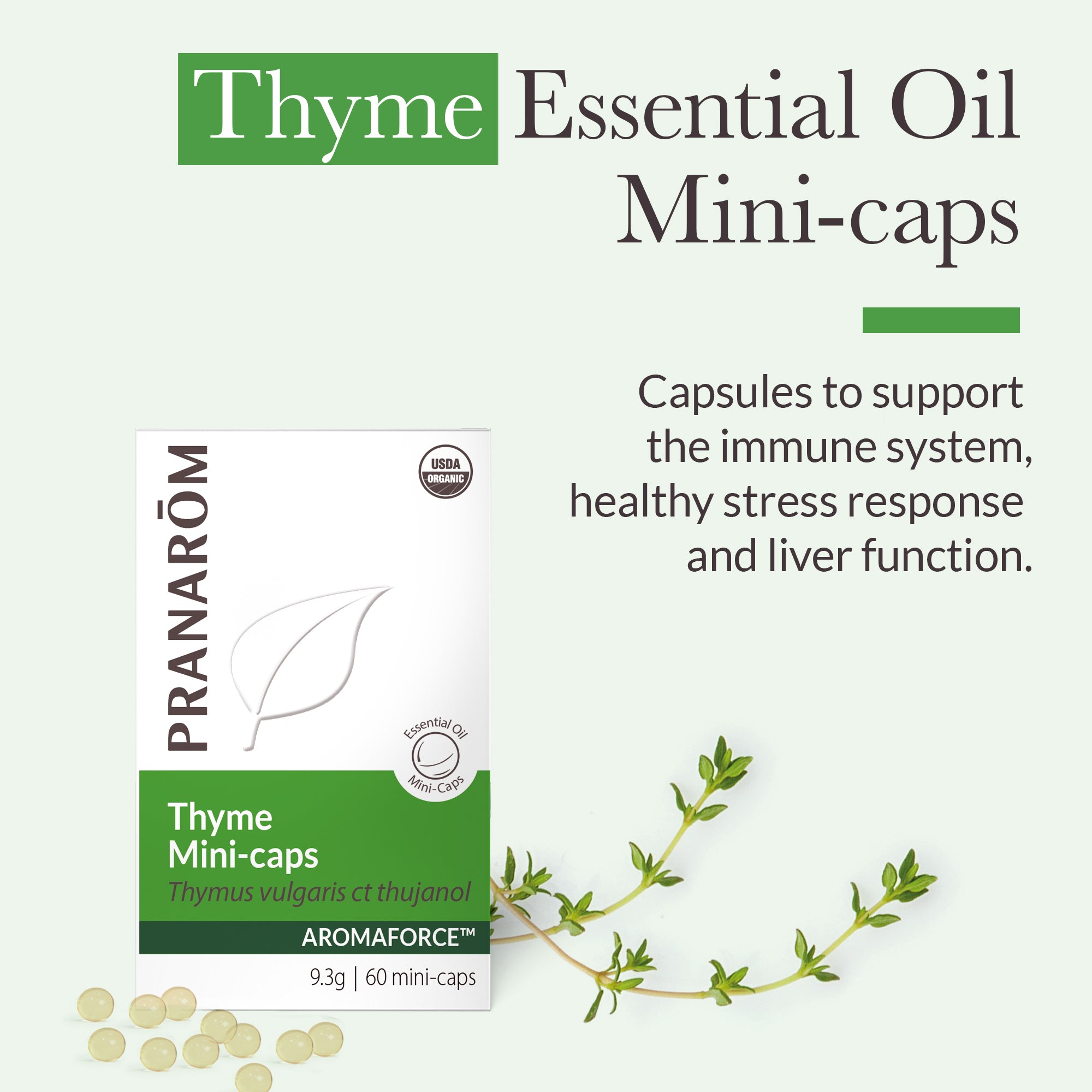 Thyme mini-caps - Organic | Pranarôm