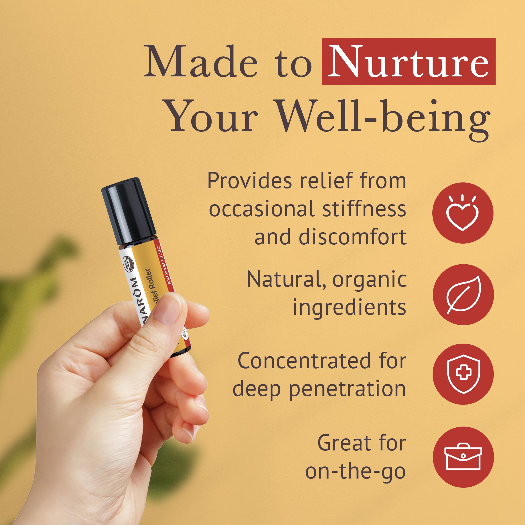 Aromalgesic Just Plain Relief Roller - Bio | Pranarôm