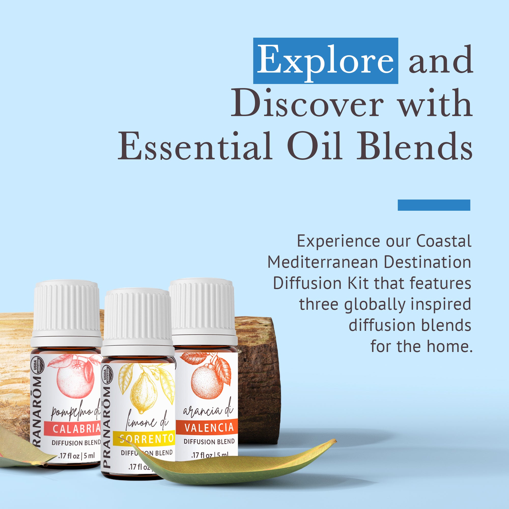 Coastal Mediterranean Diffusion Blend Kit | Pranarôm