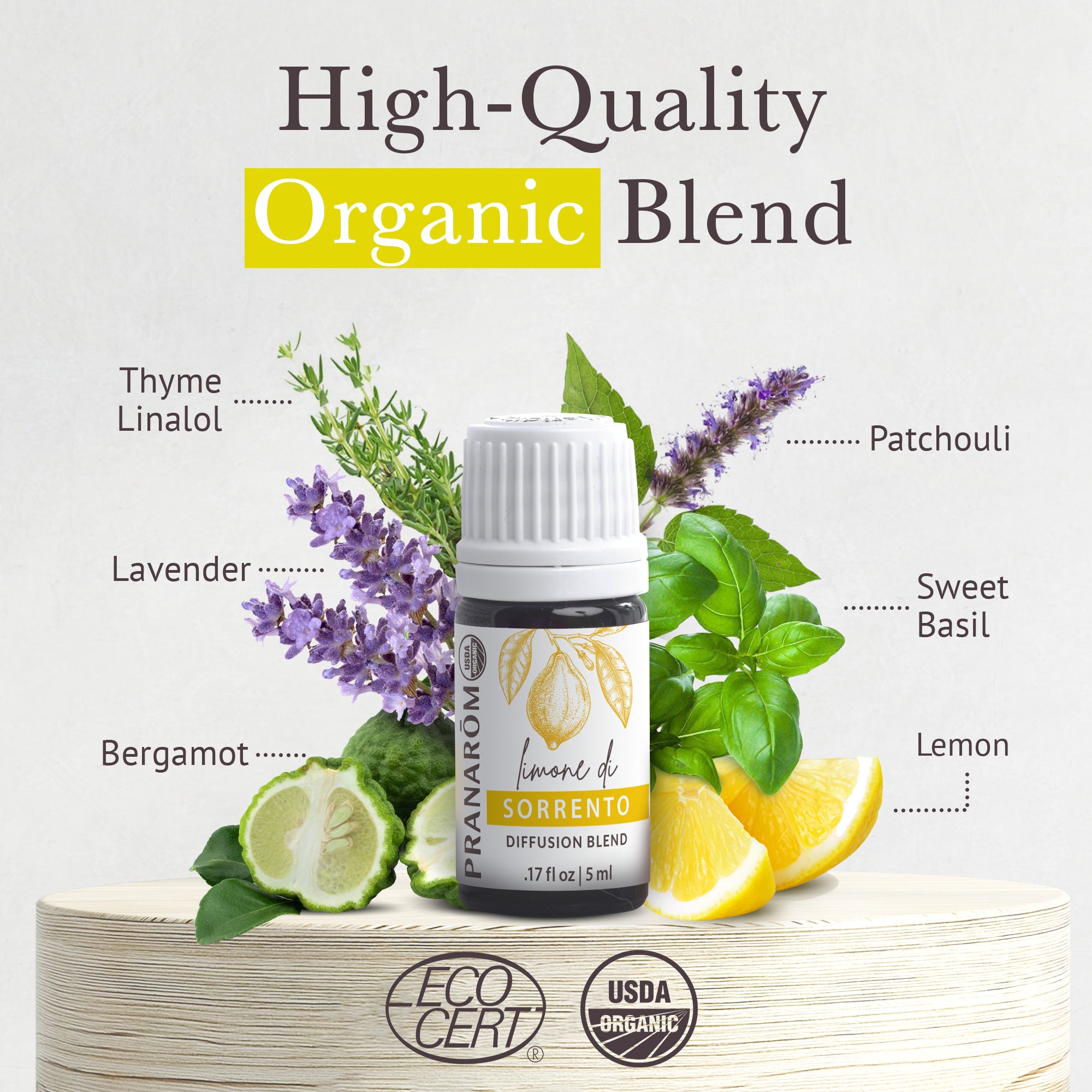 Sorrento Essential Oil Diffusion Blend - Bio | Pranarôm