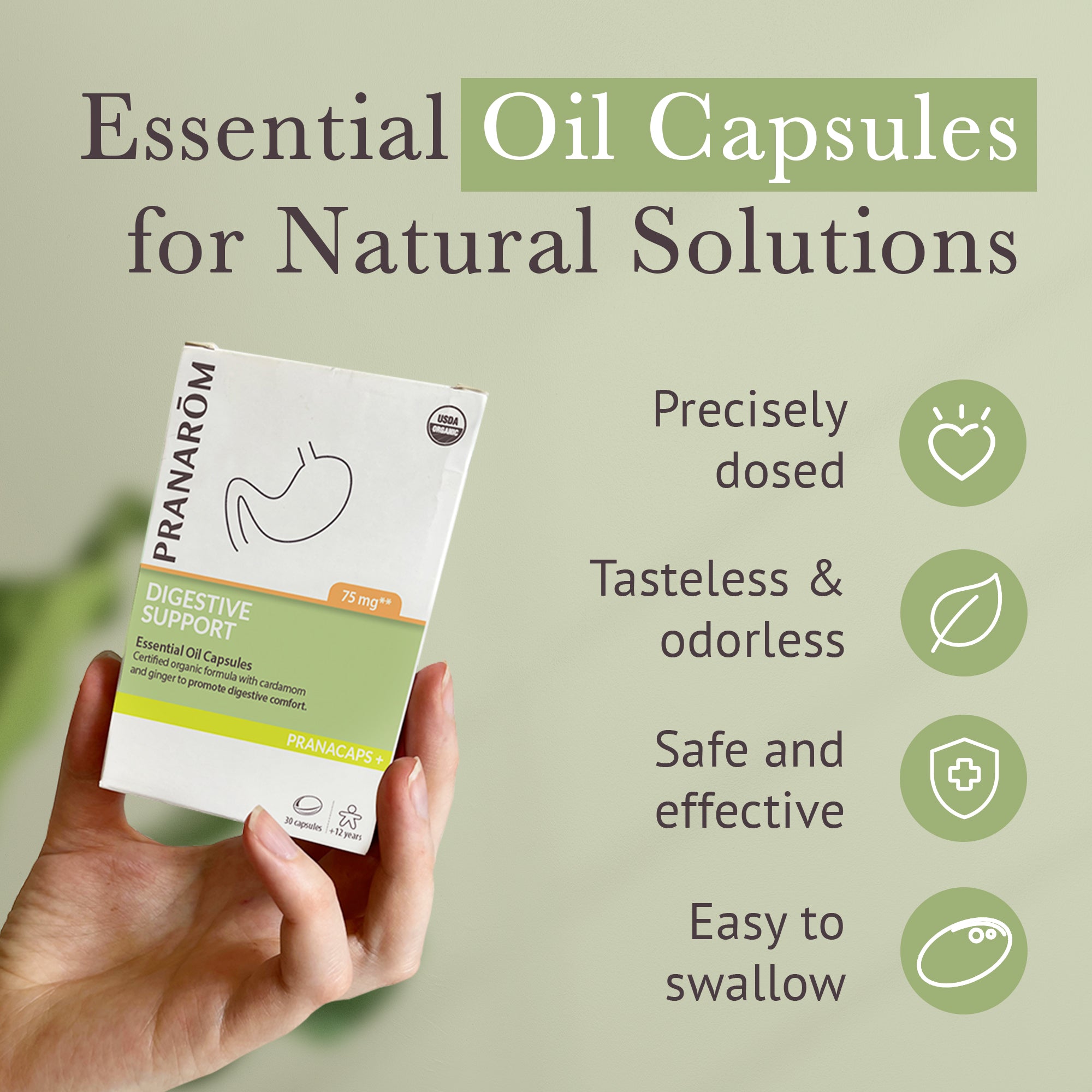 Digestive Support Pranacaps - Organic | Pranarôm