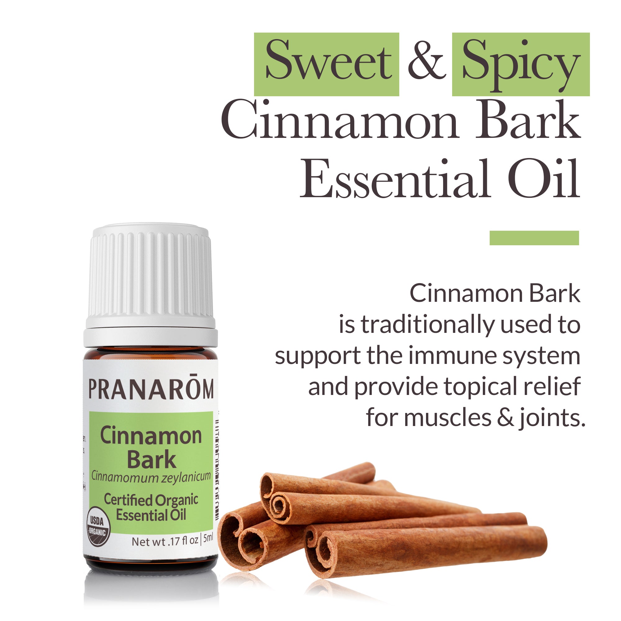 Cinnamon Bark Essential Oil - Organic | Pranarôm