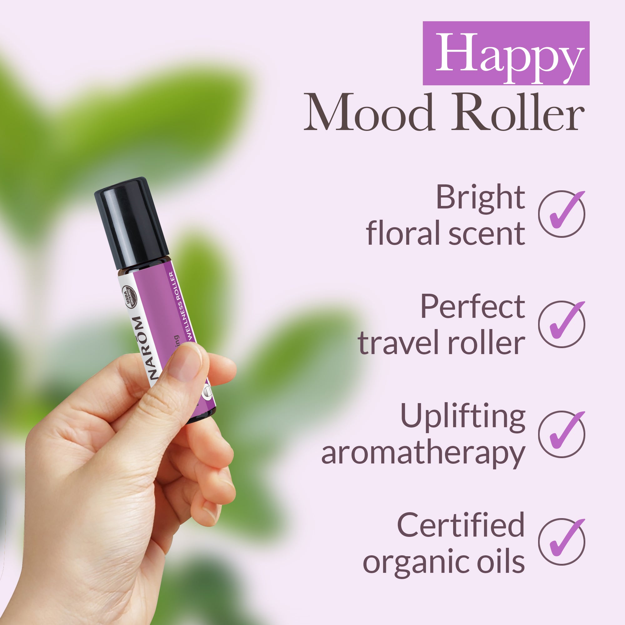 Happy Mood Roller Essential Oil Wellness Blend - Bio | Pranarôm