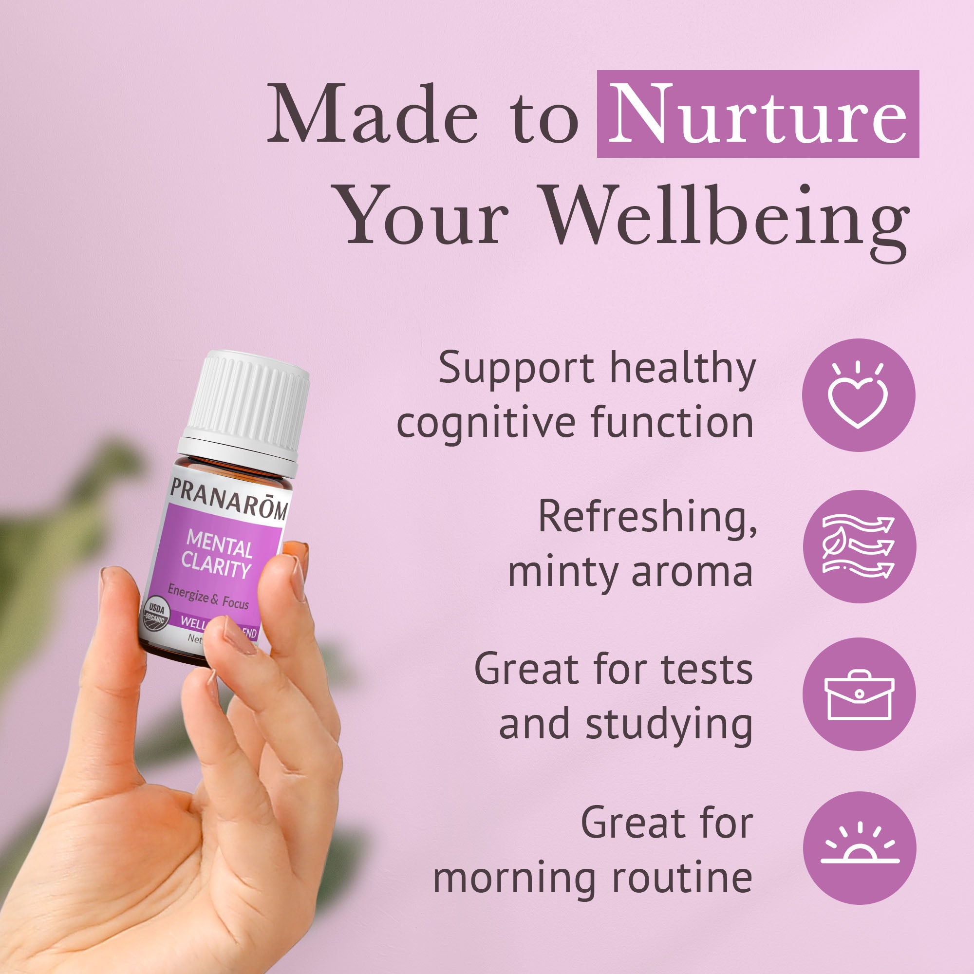 Mental Clarity Essential Oil Wellness Blend - Bio | Pranarôm