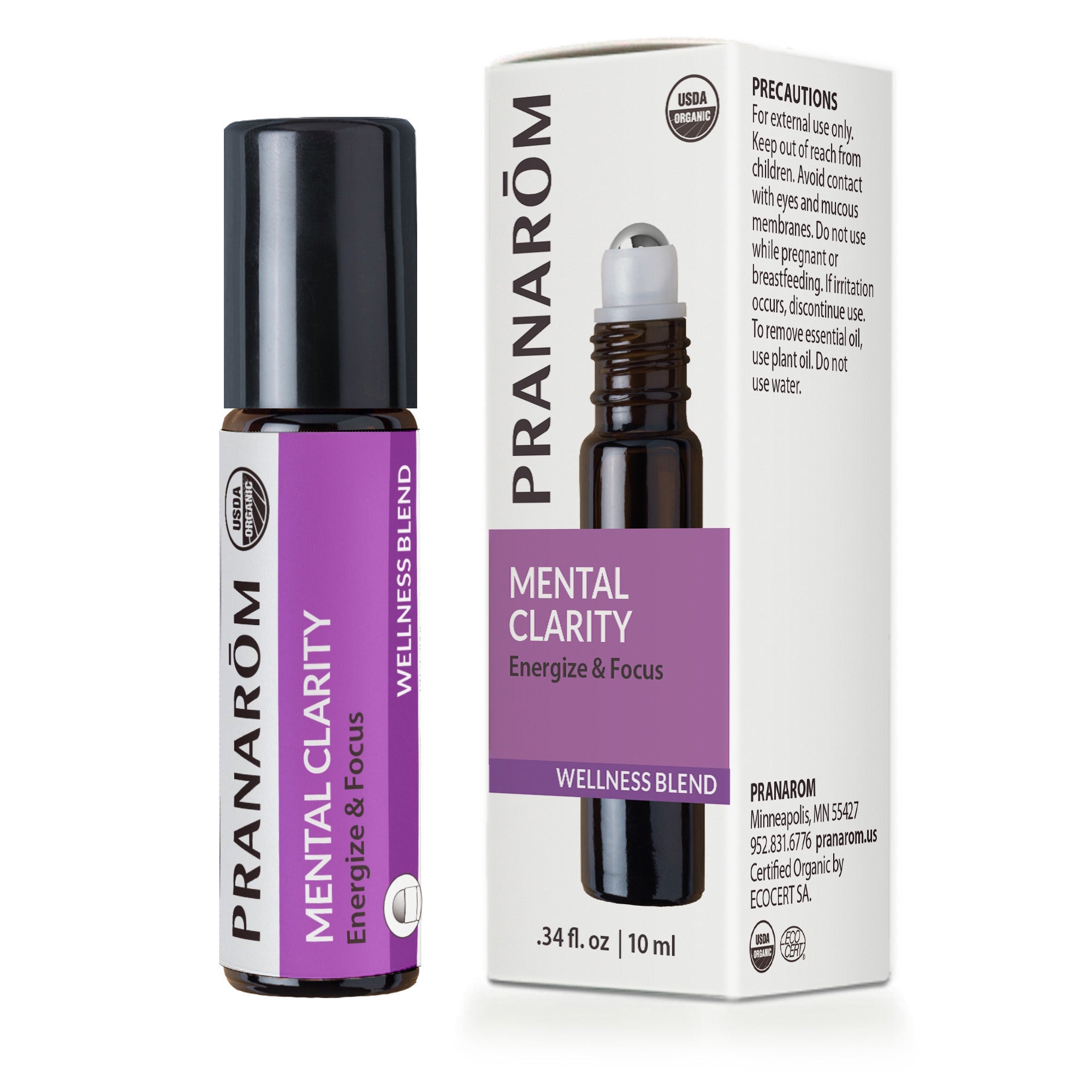 Mental Clarity Essential Oil Wellness Blend - Organic