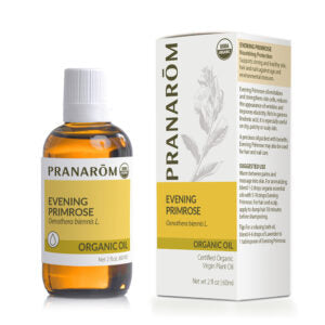 Pranarom Certified Organic Evening Primrose Virgin Plant Oil Bottle and Box