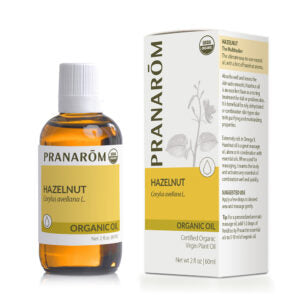 Pranarom Certified Organic Hazelnut Virgin Plant Oil Bottle and Box